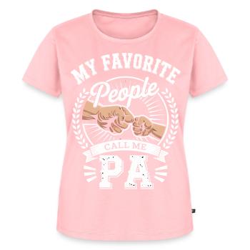 Mein Lieblingspapa Call Me PA - Frauen Premium Bio T-Shirt - Rosa - Vorne - AI Model Female 172 dark (172cm)