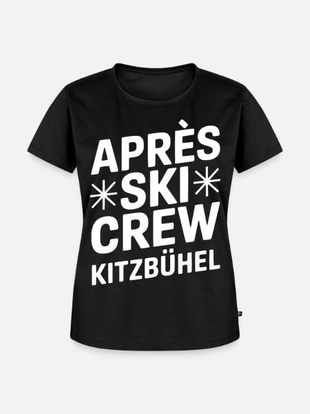 Kitzbühel Apres Ski Crew Party - Frauen Premium Bio T-Shirt - Schwarz