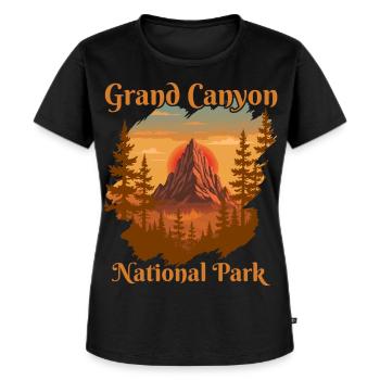 Parc national du Grand Canyon - T-shirt Premium bio Femme - noir - Devant - Selfina (174cm)