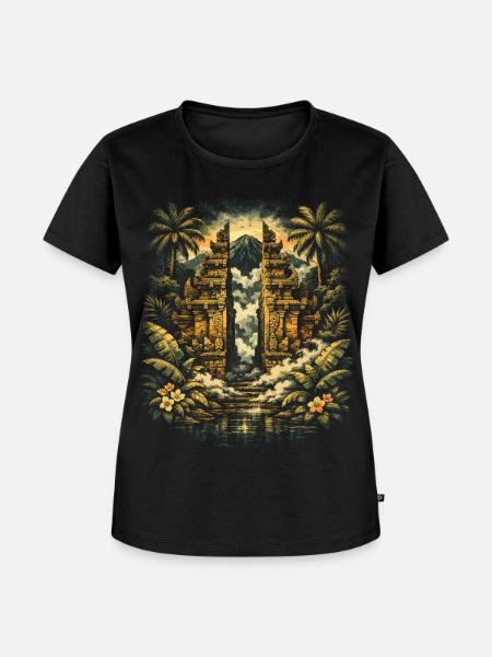 Bali Reise - Frauen Premium Bio T-Shirt - Schwarz