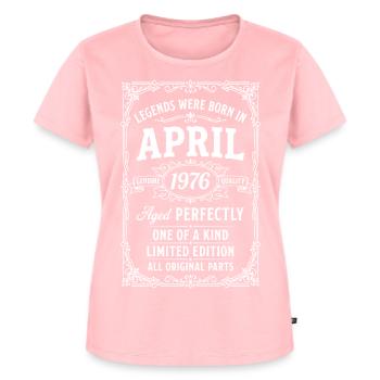 Großartig seit April 1976 - Frauen Premium Bio T-Shirt - Rosa - Vorne - AI Model Female 172 dark (172cm)