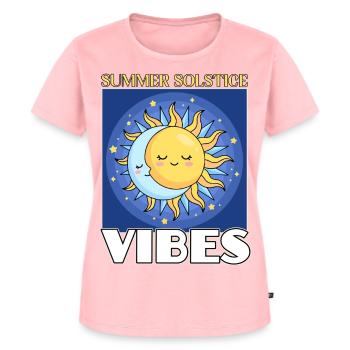 Litha Pagan Solstice d’été Midsommar - T-shirt Premium bio Femme - rose - Devant - AI Model Female 172 dark (172cm)