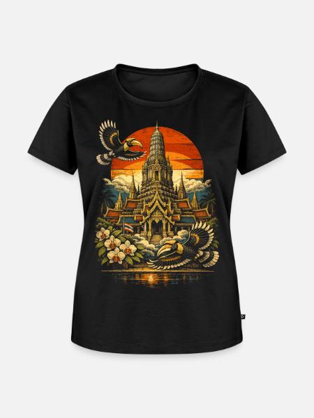 Thailand Thai Pride - Frauen Premium Bio T-Shirt - Schwarz