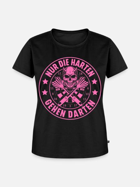 Darts - Frauen Premium Bio T-Shirt - Schwarz