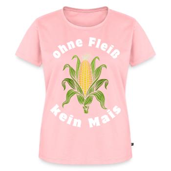 Pas de maïs sans diligence | Maïs en épi avec feuilles - T-shirt Premium bio Femme - rose - Devant - AI Model Female 172 dark (172cm)