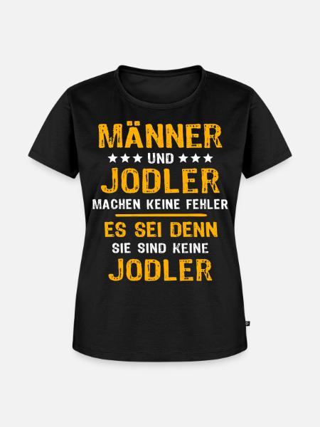 Jodler Jodeln - Frauen Premium Bio T-Shirt - Schwarz