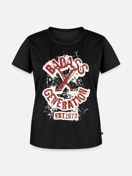 Badass Generation X 1973 - Frauen Premium Bio T-Shirt - Schwarz