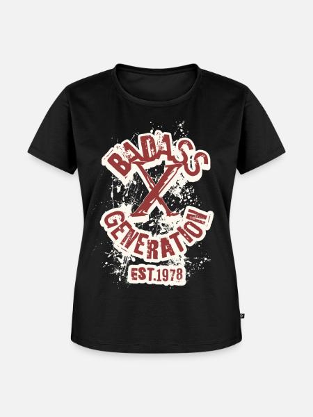 Badass Generation X 1978 - Frauen Premium Bio T-Shirt - Schwarz
