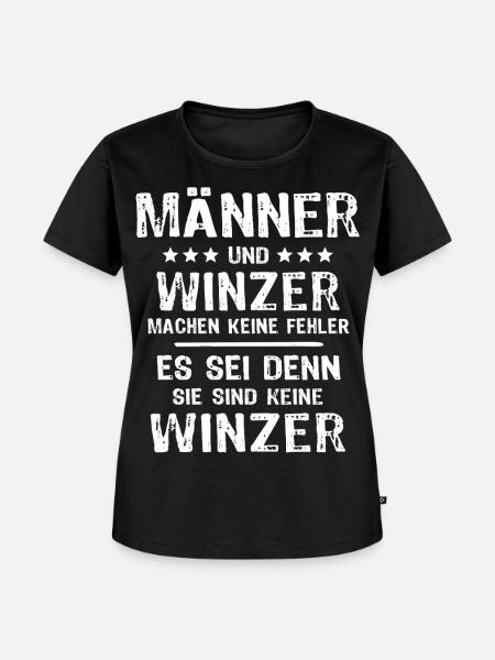 Winzer - Frauen Premium Bio T-Shirt - Schwarz