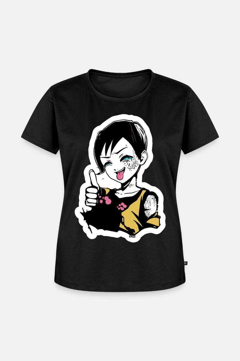 Naklejka Punk Girl z kciukiem w górę