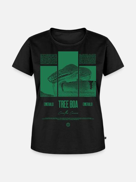 Smaragdbaumboa-Schlangenbesitzer und Reptilienhalter - Frauen Premium Bio T-Shirt - Schwarz
