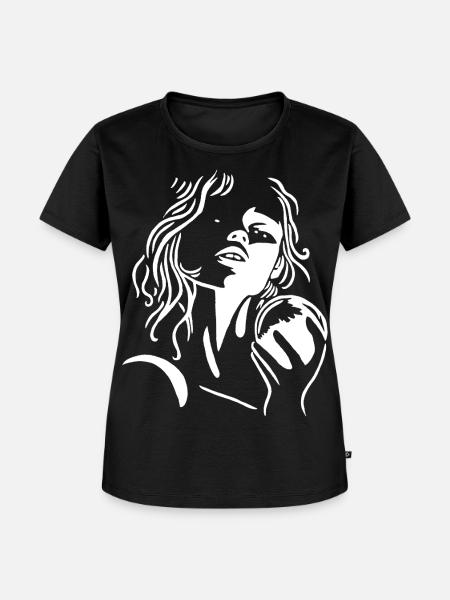 Ein bisschen Licht - Frauen Premium Bio T-Shirt - Schwarz