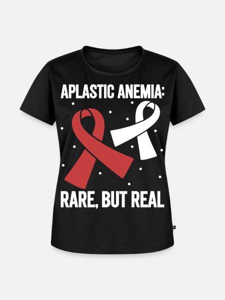 Aplastische Anämie - Selten aber echt - Frauen Premium Bio T-Shirt - Schwarz