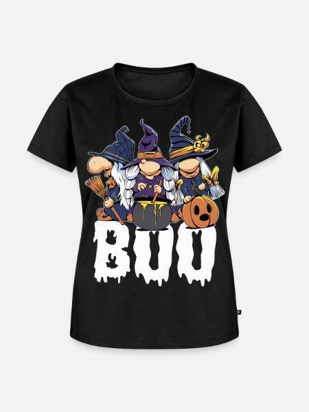 Halloween Partnerlook Halloweenparty Partneroutfit - Frauen Premium Bio T-Shirt - Schwarz
