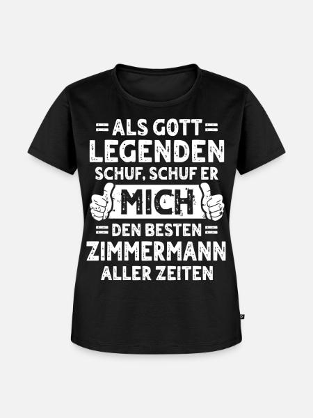Zimmermann - Frauen Premium Bio T-Shirt - Schwarz
