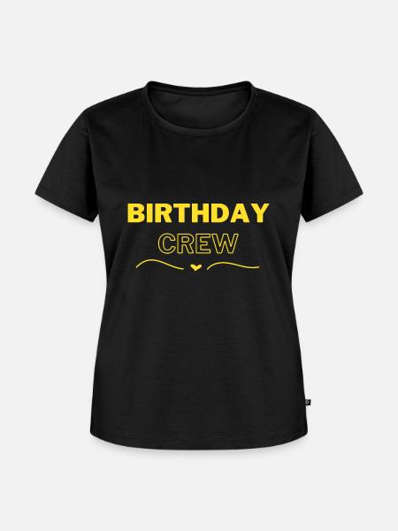 Birthday Crew - Frauen Premium Bio T-Shirt - Schwarz