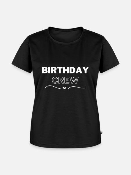 Birthday Crew - Frauen Premium Bio T-Shirt - Schwarz