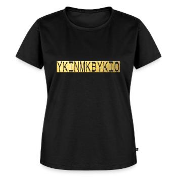ykinmkbykio Fetisch Kinky - Frauen Premium Bio T-Shirt - Schwarz - Vorne - Selfina (174cm)