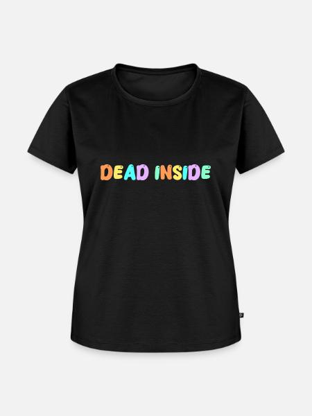 dead inside - Frauen Premium Bio T-Shirt - Schwarz