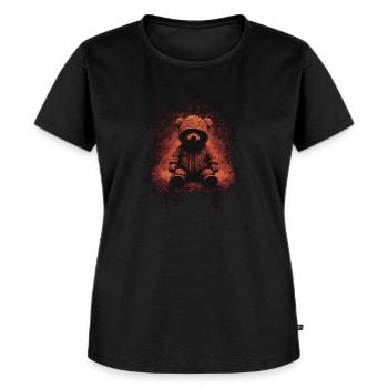 Re(a)dy Teddy - Women's Premium Organic T-shirt - black - Front - Selfina (174cm)