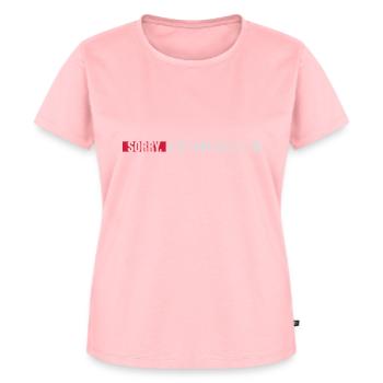 sorry im not listening - Frauen Premium Bio T-Shirt - Rosa - Vorne - AI Model Female 172 dark (172cm)