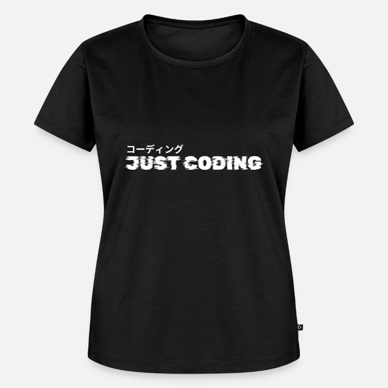 LUZILLION CODER COUTURE, JUSTE CODER - T-shirt Premium bio Femme - noir