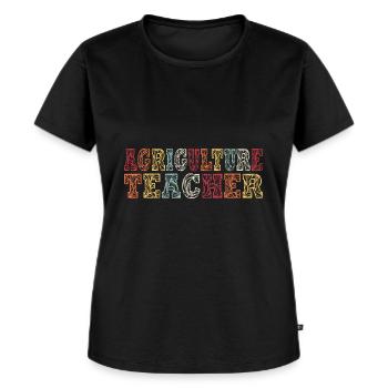La formation des enseignants agricoles de demain - T-shirt Premium bio Femme - noir - Devant - Selfina (174cm)