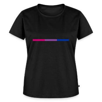 Bisex Pride Swag (subtile) - Frauen Premium Bio T-Shirt - Schwarz - Vorne - Selfina (174cm)