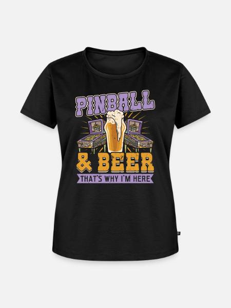 Flipper Und Bier - Frauen Premium Bio T-Shirt - Schwarz