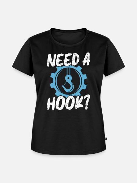 Brauche Einen Haken - Abschleppwagenfahrer - Frauen Premium Bio T-Shirt - Schwarz