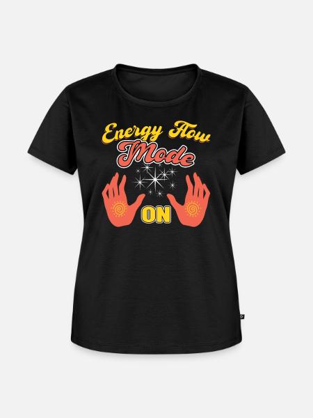 Energieflussmodus Ein - Reiki-praktizierender - Frauen Premium Bio T-Shirt - Schwarz