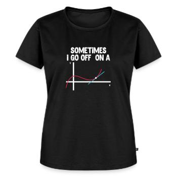 Lehrerin Lehrer Mathe Mathematik Schule Geschenk - Frauen Premium Bio T-Shirt - Schwarz - Vorne - Selfina (174cm)