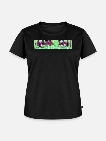 ICH SEHE DICH - Frauen Premium Bio T-Shirt - Schwarz