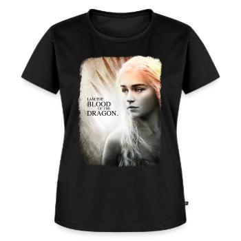 Game Of Thrones Daenerys Targaryen Citation - T-shirt Premium bio Femme - noir - Devant - Selfina (174cm)