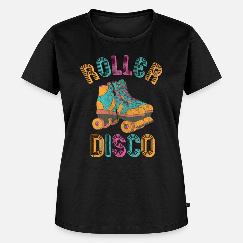 Roller Disco Roller Skate Party 80s Gift - Women's Premium Organic T-shirt - black