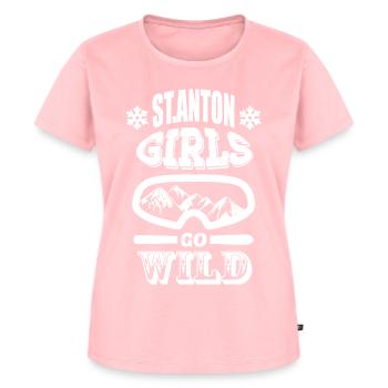 Sankt Anton Mädels - Frauen Premium Bio T-Shirt - Rosa - Vorne - AI Model Female 172 dark (172cm)