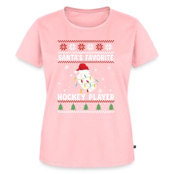 Ice Hockey Outfit Hockey Game - Women's Premium Organic T-shirt - rose - Front - AI Model Female 172 dark (172cm)
