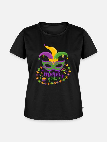 Mardi Gras - Frauen Premium Bio T-Shirt - Schwarz