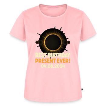 Sonnenfinsternis - Erforsche die Dunkelheit - Frauen Premium Bio T-Shirt - Rosa - Vorne - AI Model Female 172 dark (172cm)