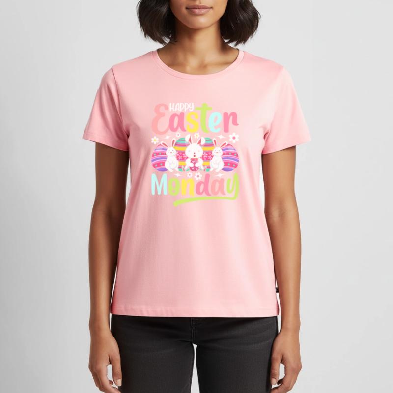 Happy Easter Monday! Easter Easter Eggs Easter Bunny Women's Premium Organic T-shirt