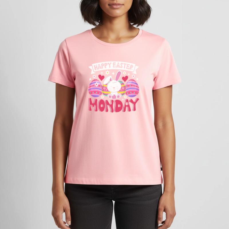 Happy Easter Monday! Easter Easter Eggs Easter Bunny Women's Premium Organic T-shirt