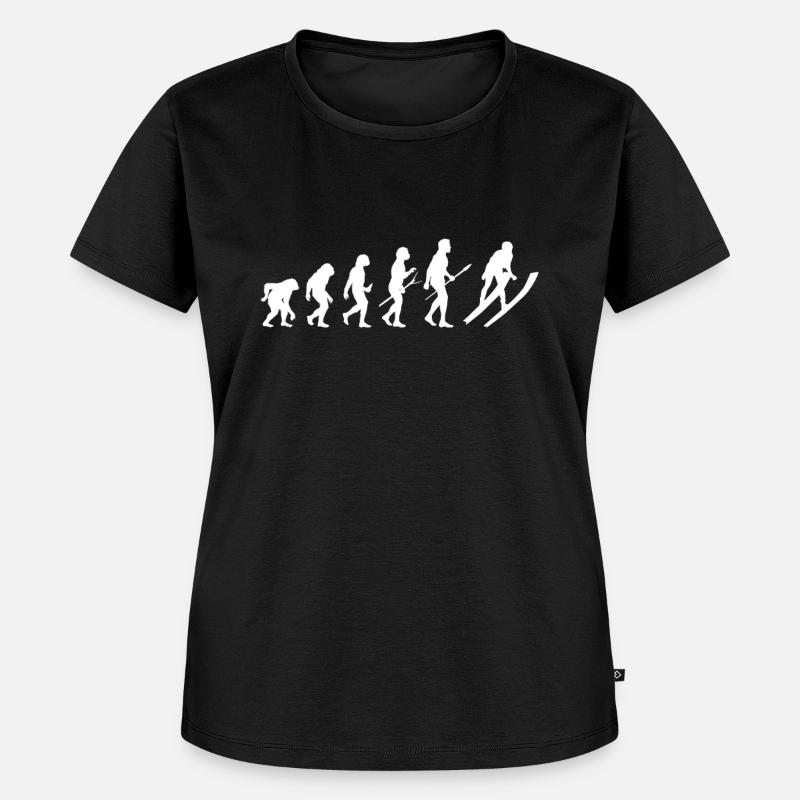 Ski Evolution - T-shirt Premium bio Femme - noir