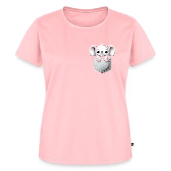 Éléphant Animal Éléphant Zoo - T-shirt Premium bio Femme - rose - Devant - AI Model Female 172 dark (172cm)