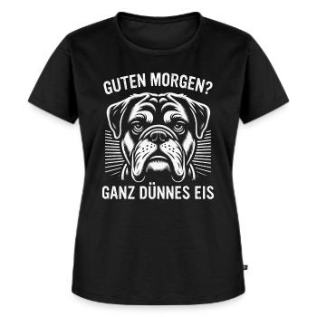 Sarkasmus Ironie Lustige Sarkastische Sprüche - Frauen Premium Bio T-Shirt - Schwarz - Vorne - Selfina (174cm)