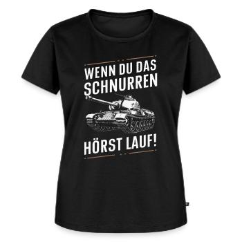 Chars Chars de combat principaux Chars de char Chars Pilotes de chars - T-shirt Premium bio Femme - noir - Devant - Selfina (174cm)