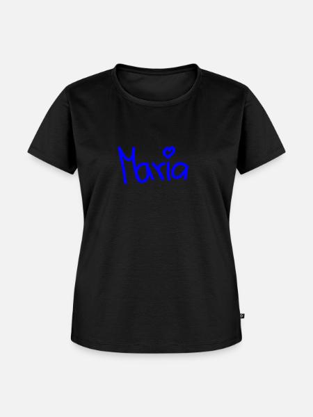 Maria - Frauen Premium Bio T-Shirt - Schwarz