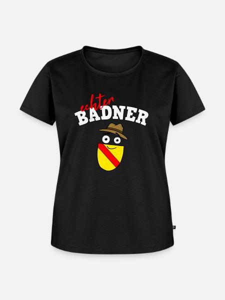 Echter Badner Baden Badnerland Geschenk - Frauen Premium Bio T-Shirt - Schwarz