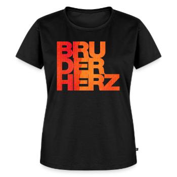 Bruderherz Bester Bruder der Welt Geschenkidee - Frauen Premium Bio T-Shirt - Schwarz - Vorne - Selfina (174cm)