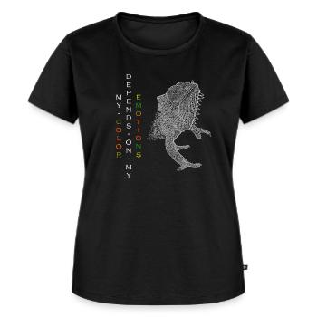 My color depends on my emotions - Women's Premium Organic T-shirt - black - Front - Selfina (174cm)