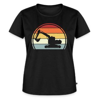 Bagger - Frauen Premium Bio T-Shirt - Schwarz - Vorne - Selfina (174cm)